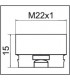 Adaptateur pour aérateur CLINIC SNAP M22- NEOPERL - 1437190