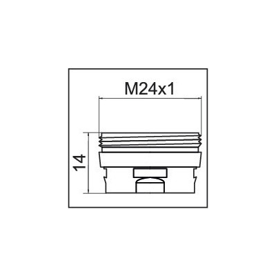 Adaptateur pour aérateur CLINIC SNAP M24- NEOPERL - 1437290