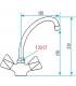 Mélangeur lavabo avec tirette- DIFF - 99002