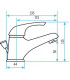 Mitigeur lavabo avec tirette- DIFF - 99006