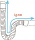 Flexible de vidange extensible 32mm- DIFF - 99116
