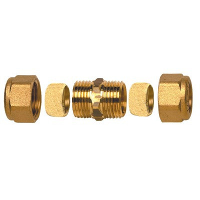 Raccord à bague Droit tube 14mm x tube 1- DIFF - 99143  - (X10)
