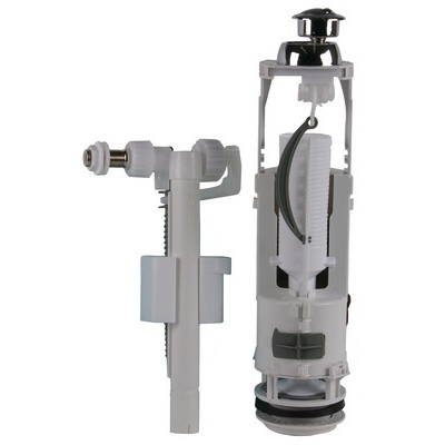 Mécanisme double volume poussoir et robinet (carton)- SIAMP - 37950110