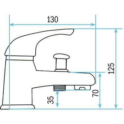Mitigeur bain/douche monotrou- DIFF - 99799