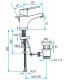 Mitigeur lavabo sans vidage AQUANOVA FLY- RAMON SOLER - 300169