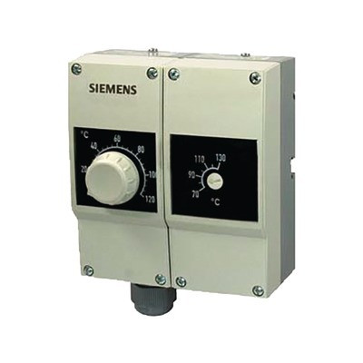 Thermostat réglage/limiteur double 15...95°C IP40- SIEMENS - RAZ-TW.1000P-J
