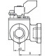 Vannes à secteur 3 Voies PN10 avec raccords taraudés- SIEMENS - VBI31.25