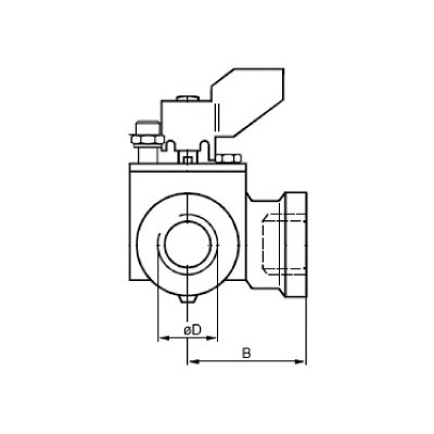 Vannes à secteur 3 Voies PN10 avec raccords taraudés- SIEMENS - VBI31.25