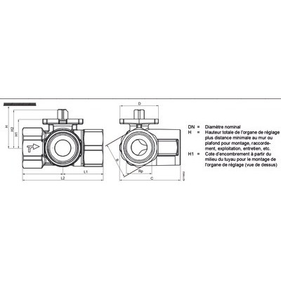 Vanne BS 3V F1"1/4 Kvs 16- SIEMENS - VBI61.32-16