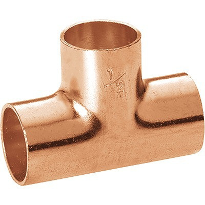Te cuivre droit fff 5/8"- DIFF - 632392  - (X10)