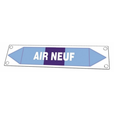 Étiquette souple adhésive air neuf (X 10) - DIFF