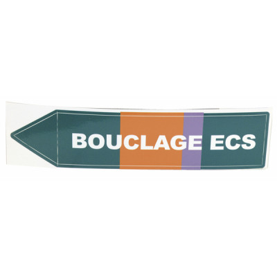 Étiquette souple adhésive bouclage ECS (X 10) - DIFF