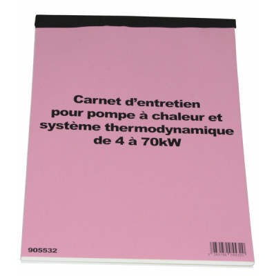 Carnet d'entretien Pompe à chaleur (X 50) - DIFF
