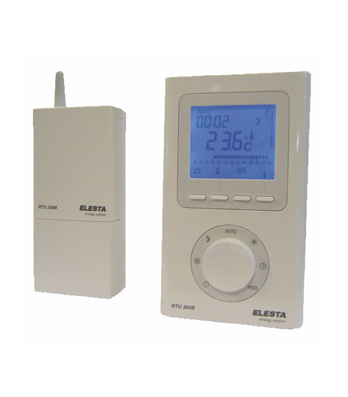 Thermostat D'ambiance Analogique Mi-Heat E71UP Pour Chauffage Au Sol - Avec Sonde Filaire - 230V - Blanc