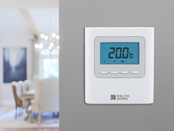 Delta Dore Thermostat sans fil Tybox 5100 pour chaudière et pompe à  chaleur. Chauffage connecté